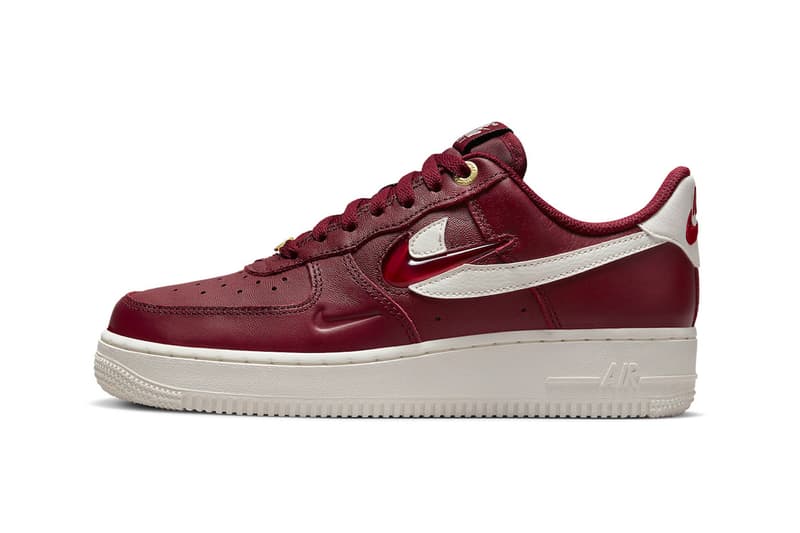 Nike Expands Air Force 1 Low With Dark Red Iteration History of Logos