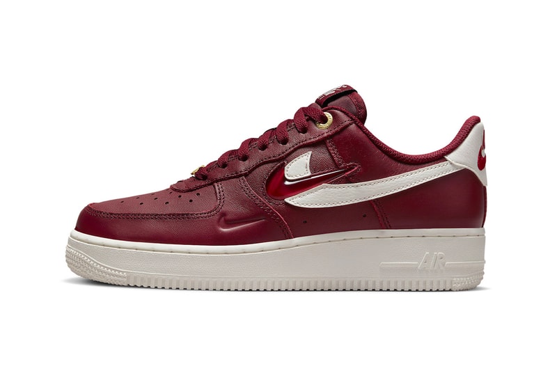 Nike Expands Air Force 1 Low Offering With Dark Red Iteration To Pay Homage to History of Logos DZ5616-600