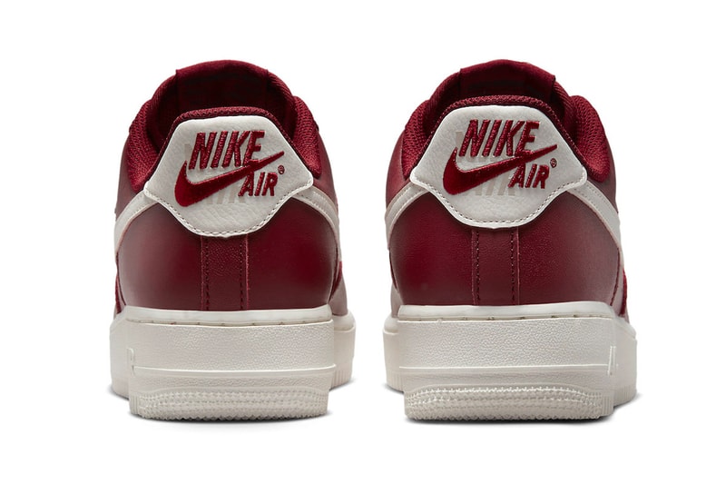 Nike Expands Air Force 1 Low Offering With Dark Red Iteration To Pay Homage to History of Logos DZ5616-600