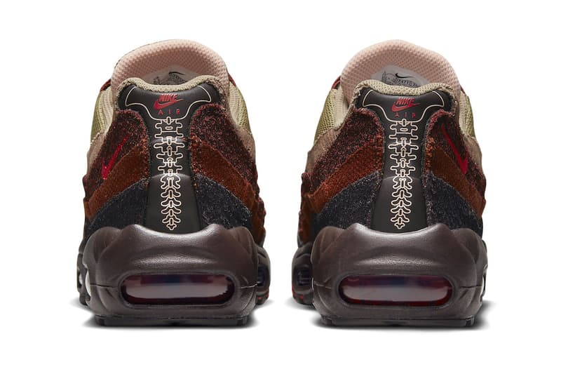 Nike Air Max 95 "Anatomy of Air" Highlights the Human Spine DZ4710-200 shoe earth tone rugged sportswear giant 