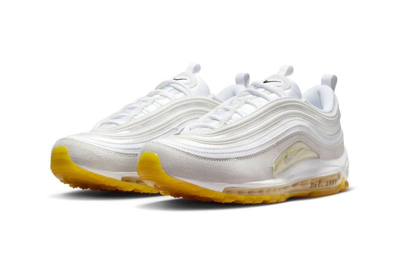 Nike Air Max 97 Marion Frank Rudy Celebrates the Creator of Nike Air cushioning tech unit full length nasa engineer white leather mesh california blueprint release info date price