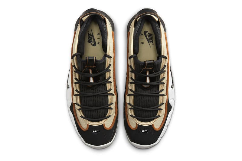 Official Look at Nike Air Max Penny 1 "Rattan" DV7442-200 black-summit white-ale brown swoosh shoes sneakers fall 2022