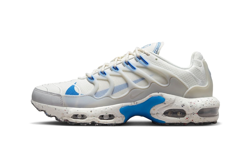 Nike Air Max Terrascape Plus Surfaces in a White and Blue Iteration DQ3977-101 unc nike grind swoosh sneakers