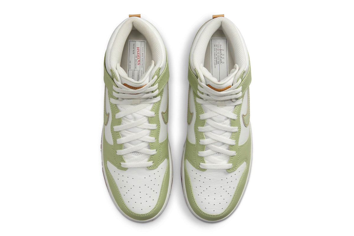 Nike Adds the Dunk High to Its Latest "Inspected by Swoosh" Lineup honeydew summit white DQ7680-300