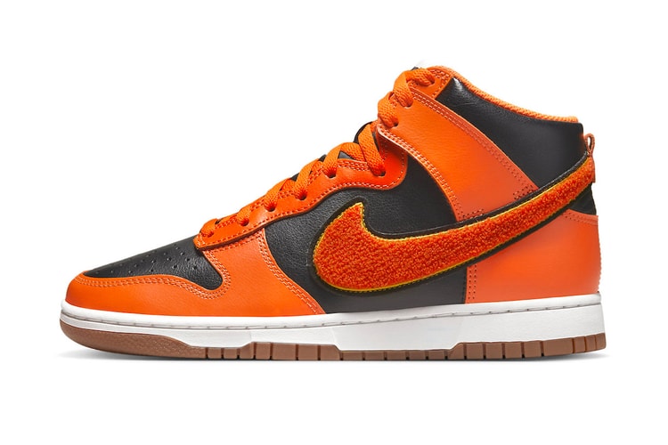 Nike Gives the Dunk High a "Chenille Swoosh" Makeover for Halloween