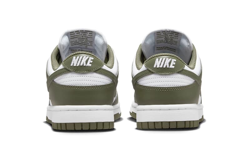 Nike Dunk Low "Medium Olive" Swoosh Sneaker Shoe