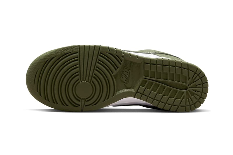 Nike Dunk Low "Medium Olive" Swoosh Sneaker Shoe