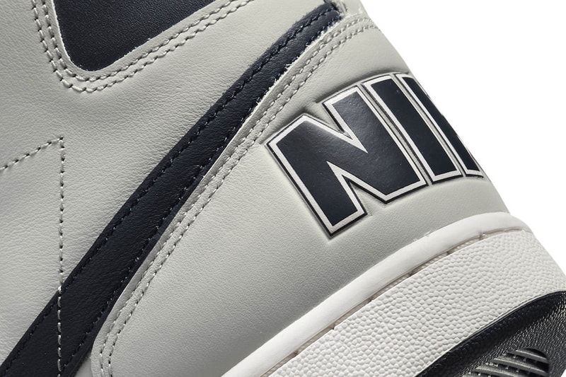 Nike Terminator High Georgetown leather nylon 1985 ncaa tournament granite dark obsidian sail fb1832 001 120 usd release info date price