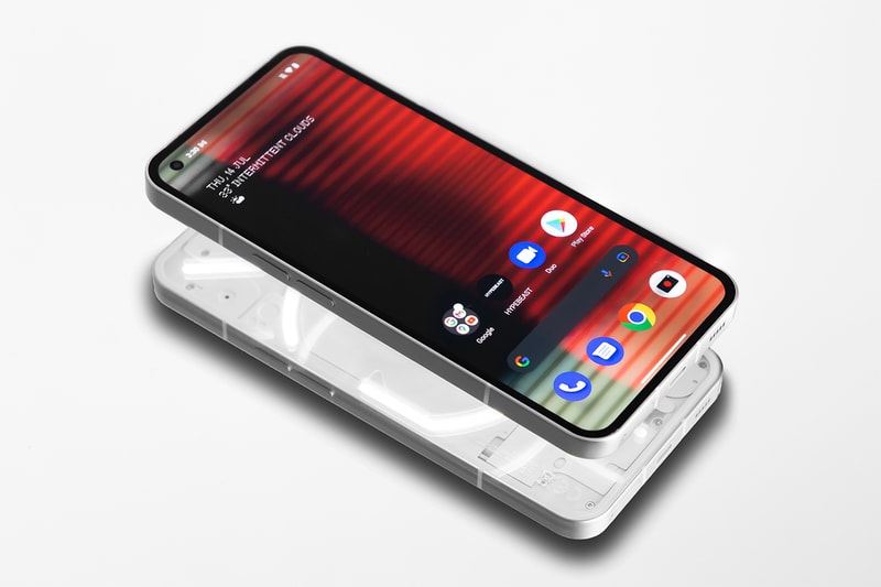 nothing phone 1 smartphone launch images closer look hypebeast hands on glyph interface dual camera 50 megapixels 