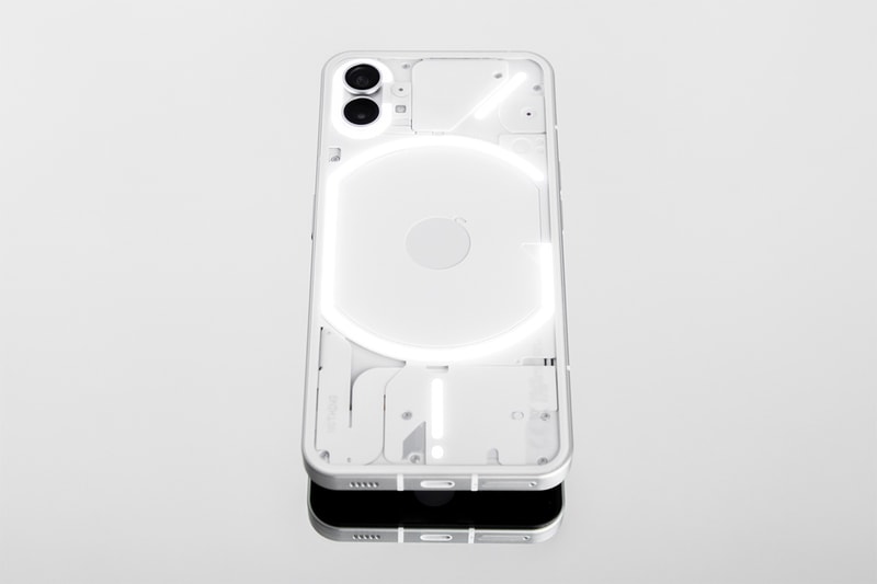 nothing phone 1 smartphone launch images closer look hypebeast hands on glyph interface dual camera 50 megapixels 