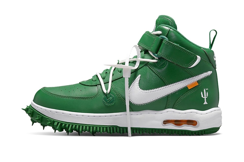 Nike AF1 Mid Pine Green c/o Off-White™ in green