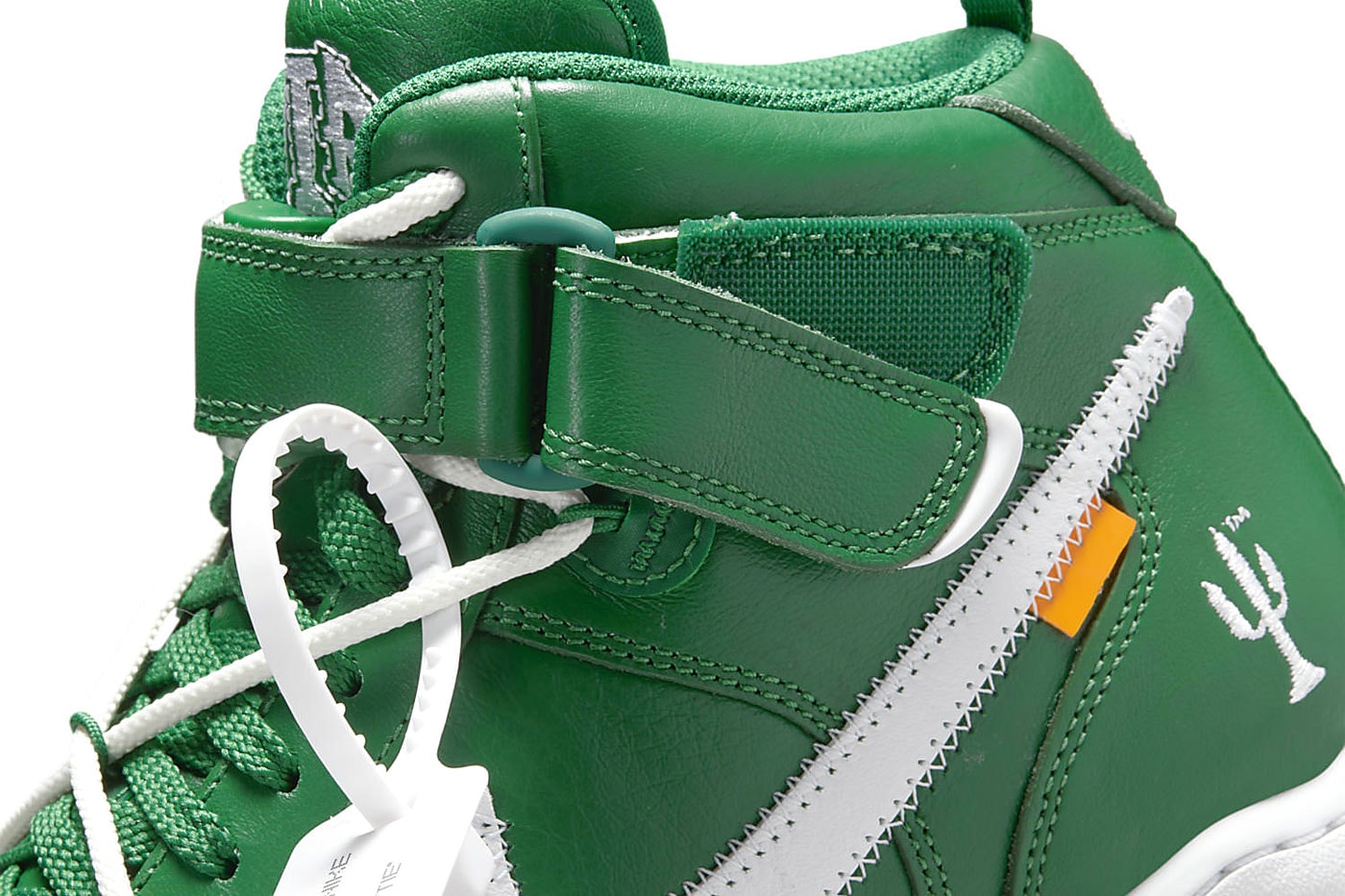 Off-White™ Nike Air Force 1 Mid Pine Green Official Look Release Info DR0500-300 Date Buy Price store list