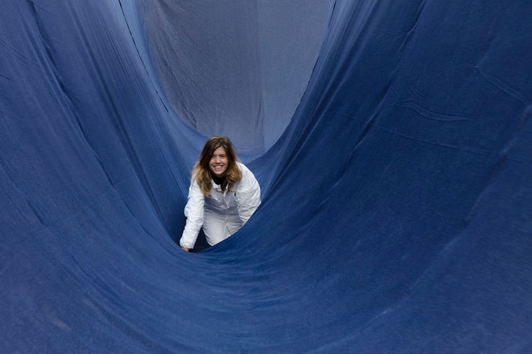 Paola Pivi Invites You to Tumble Across an Immersive Denim Tunnel