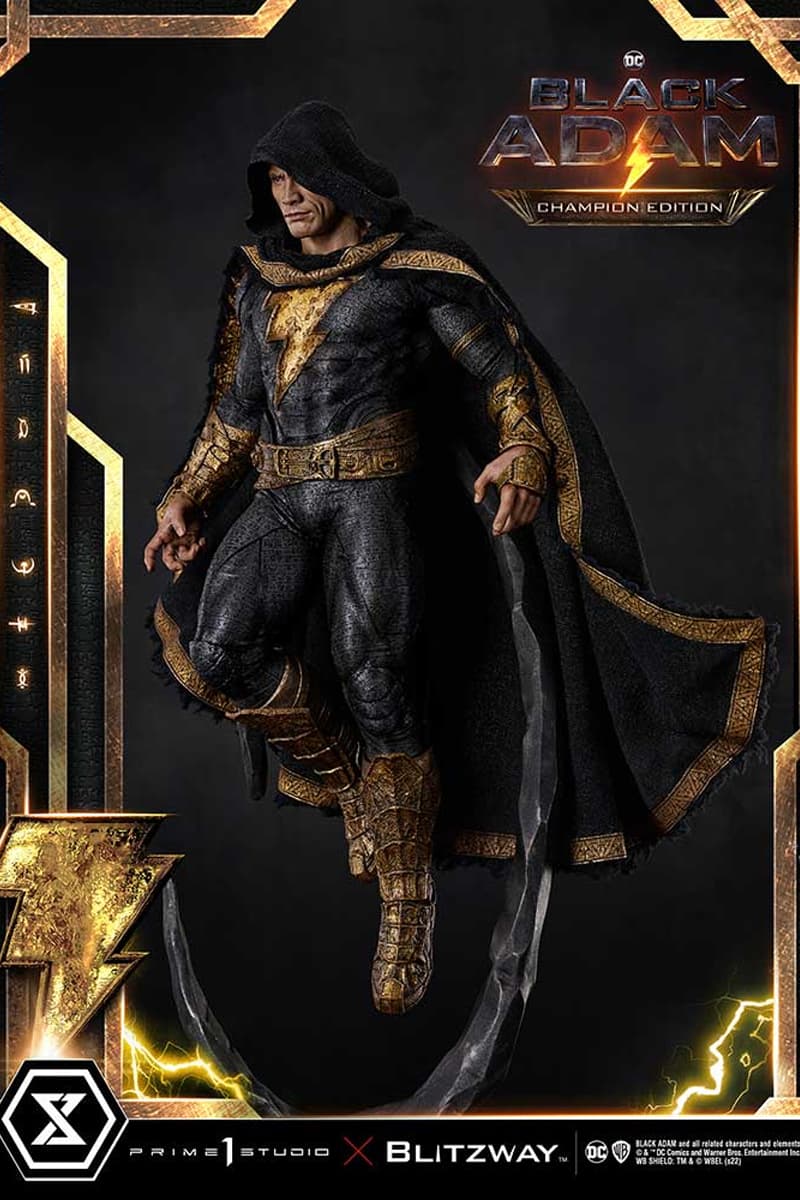 prime 1 studio dc comics sideshow collectibles 1 3 scale dwayne johnson black adam anti hero collectible toys premium 