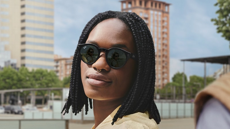 ray-ban sunglasses shades smart glasses technology camera video meta recording capture hands-free tech instant built-in first generation