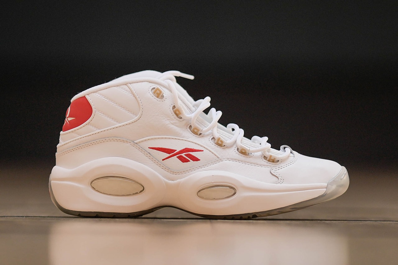 Reebok Question Mid Dr. J Julius Erving GX0230 footwear nba all star game 2002 allen iverson 6 red gold white leather number 3 slam magazine 160 USD July 22 release info date price