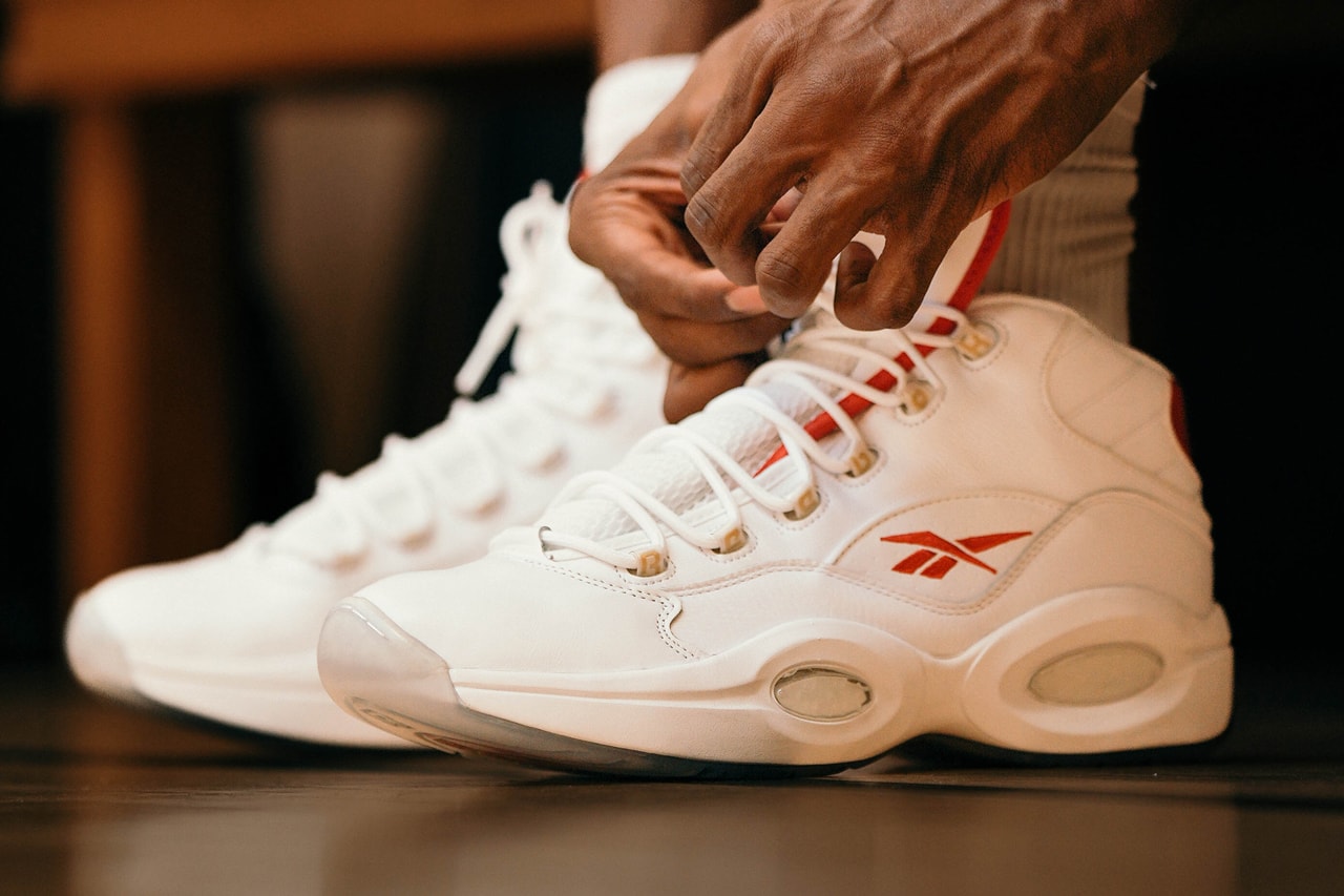 Reebok Question Mid Dr. J Julius Erving GX0230 footwear nba all star game 2002 allen iverson 6 red gold white leather number 3 slam magazine 160 USD July 22 release info date price