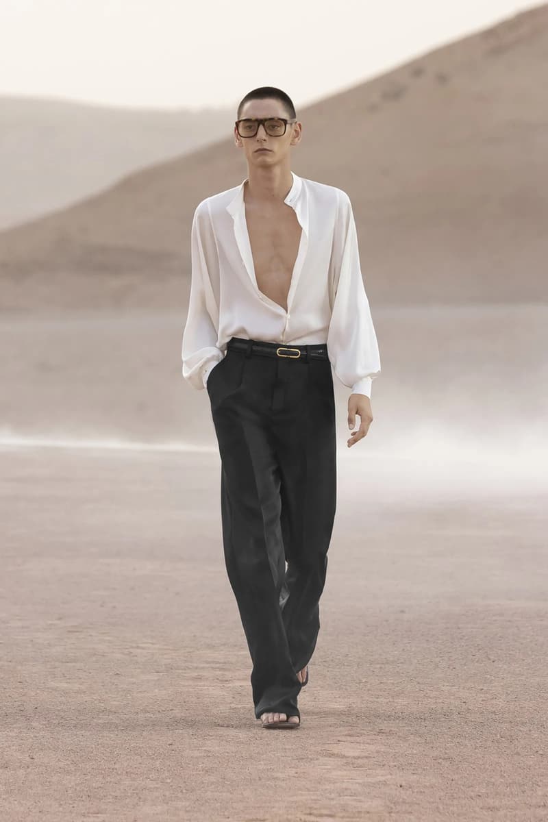 Saint Laurent Desert Oasis Collection Reflected on the Past for Spring Summer 2023 in Morocco's Agafay Desert near Marrakech