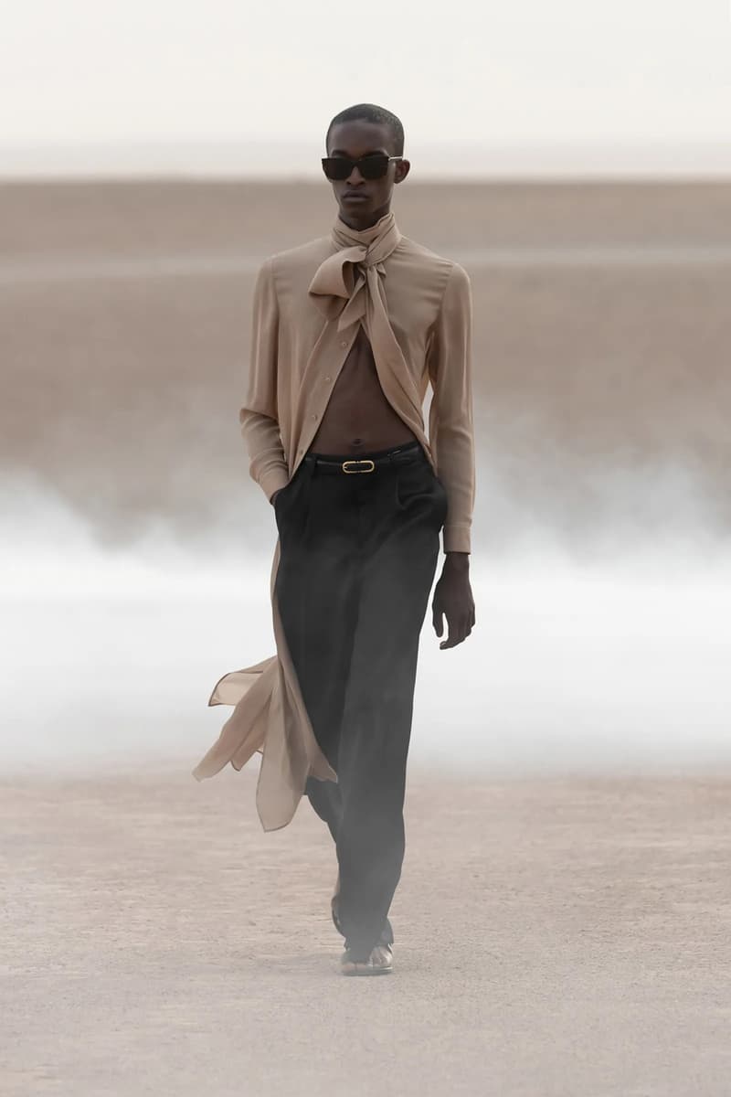 Saint Laurent Desert Oasis Collection Reflected on the Past for Spring Summer 2023 in Morocco's Agafay Desert near Marrakech