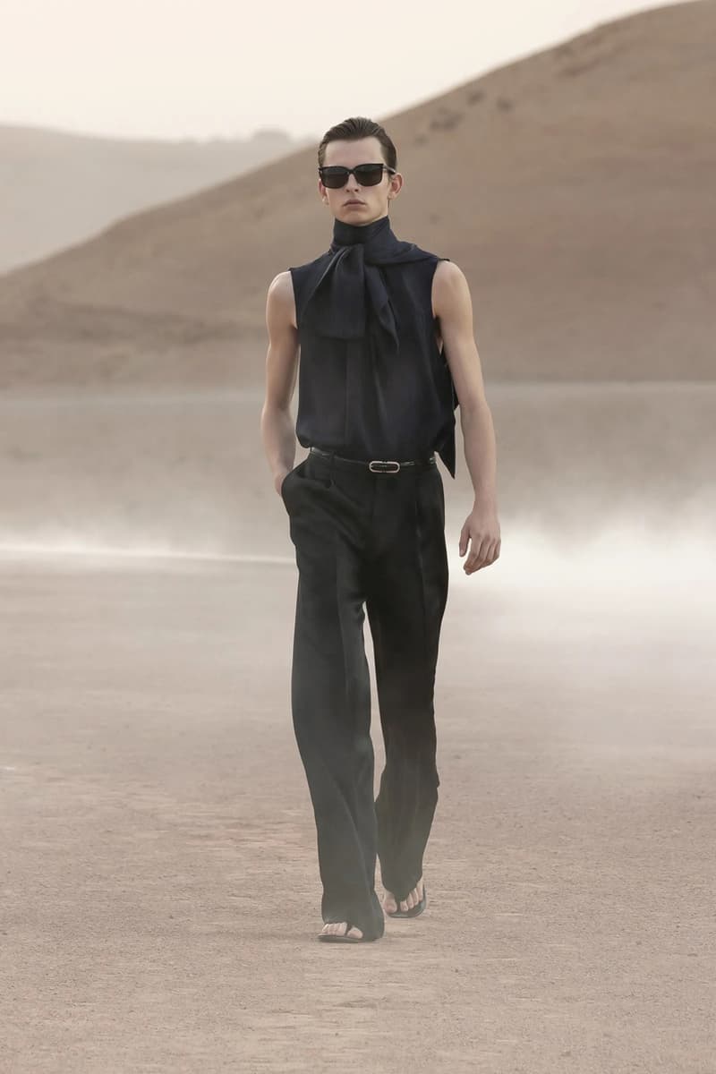 Saint Laurent Desert Oasis Collection Reflected on the Past for Spring Summer 2023 in Morocco's Agafay Desert near Marrakech