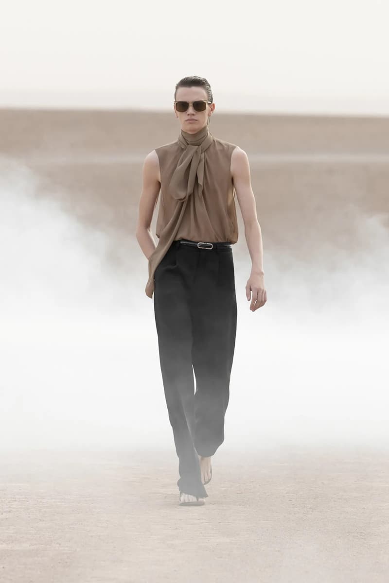 Saint Laurent Desert Oasis Collection Reflected on the Past for Spring Summer 2023 in Morocco's Agafay Desert near Marrakech