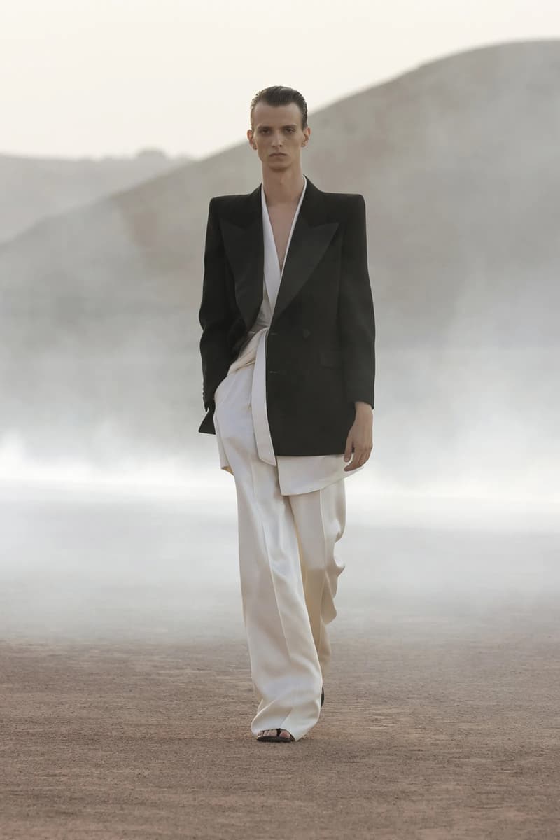 Saint Laurent Desert Oasis Collection Reflected on the Past for Spring Summer 2023 in Morocco's Agafay Desert near Marrakech