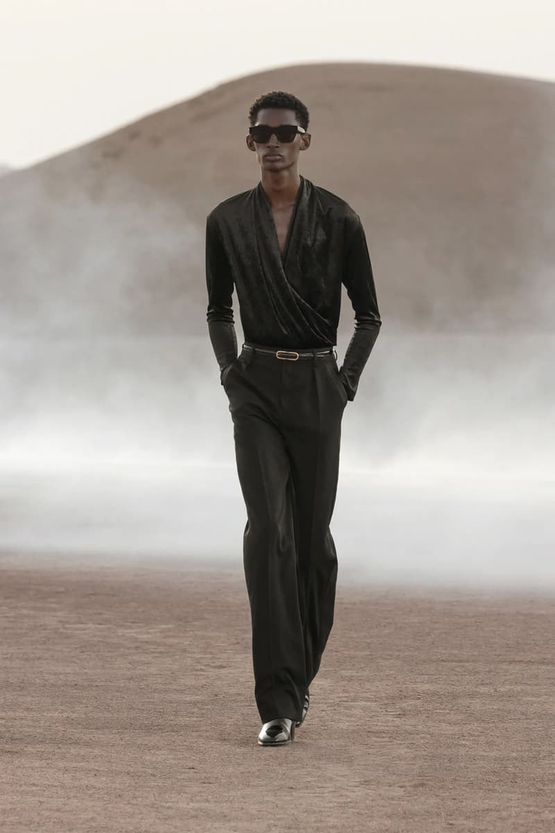 Saint Laurent Desert Oasis Collection Reflected on the Past for Spring Summer 2023 in Morocco's Agafay Desert near Marrakech