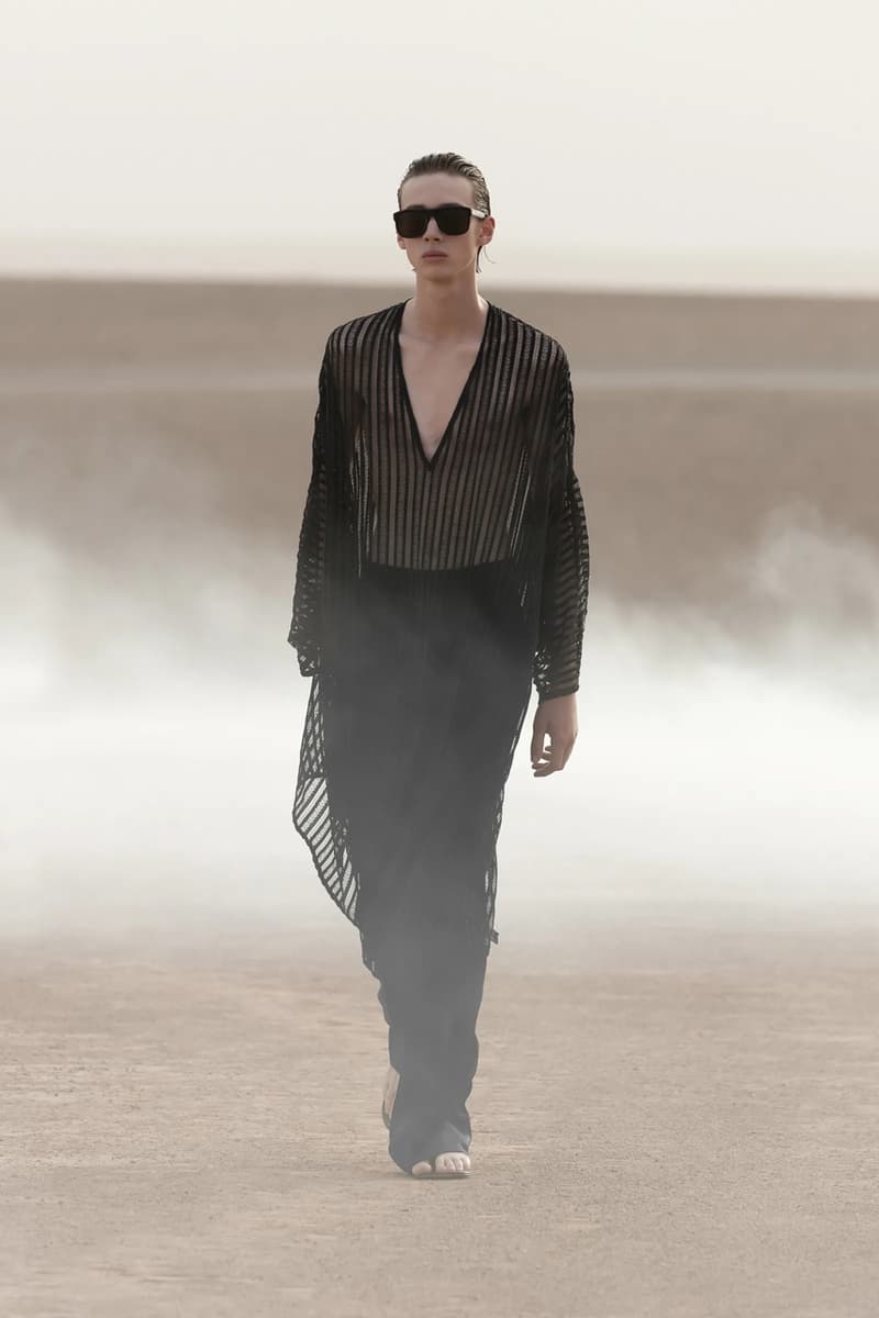 Saint Laurent Desert Oasis Collection Reflected on the Past for Spring Summer 2023 in Morocco's Agafay Desert near Marrakech