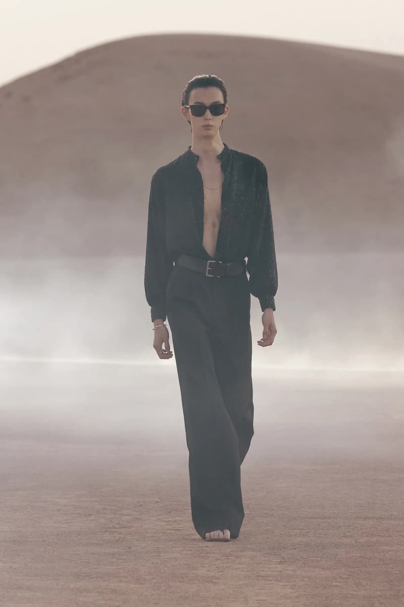 Saint Laurent Desert Oasis Collection Reflected on the Past for Spring Summer 2023 in Morocco's Agafay Desert near Marrakech