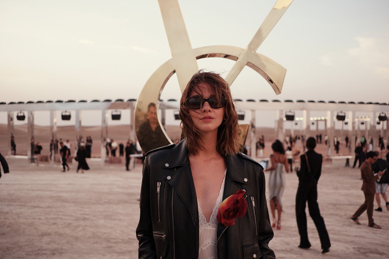 Saint Laurent Desert Oasis Collection Reflected on the Past for Spring Summer 2023 in Morocco's Agafay Desert near Marrakech