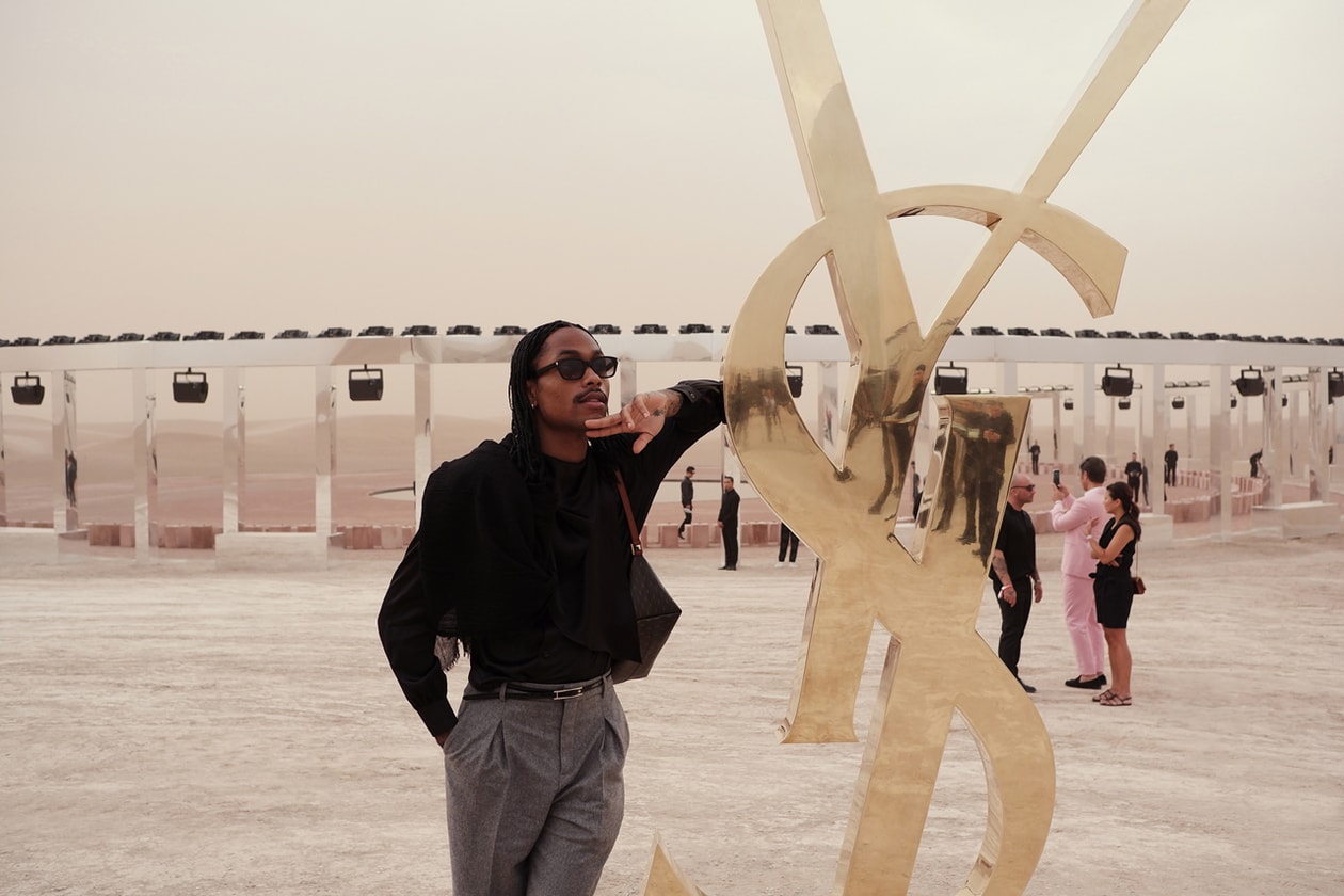 Saint Laurent Desert Oasis Collection Reflected on the Past for Spring Summer 2023 in Morocco's Agafay Desert near Marrakech