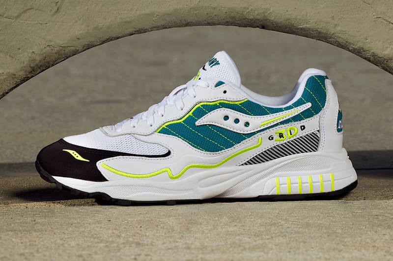 saucony 3d grid hurricane white green blue release date info store list buying guide photos price 