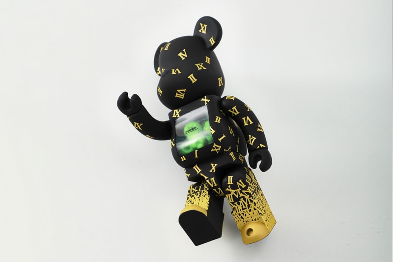 SHAREEF medicom Toy BEARBRICK collaboration black gold transparent chest apples release info date price