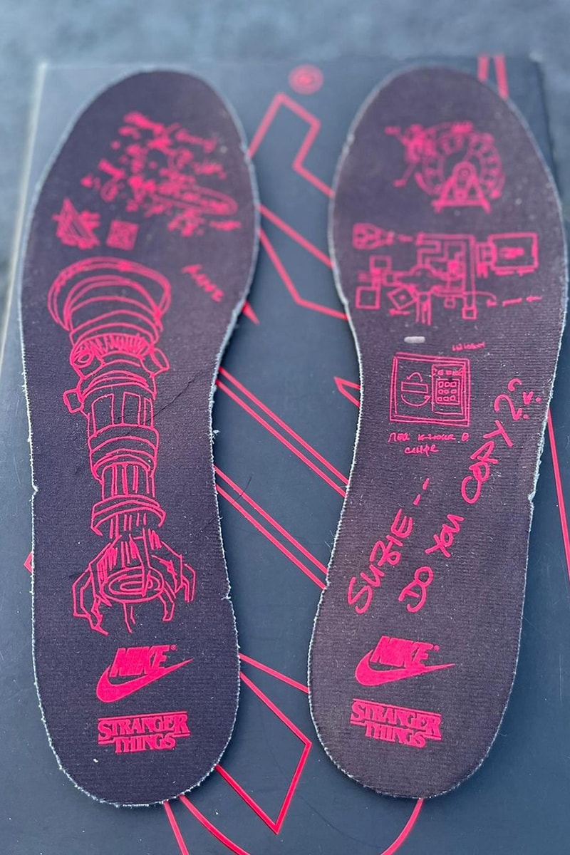 stranger things nike blazer mid tailwind 79  cast and crew black red release info date store list buying guide photos price 