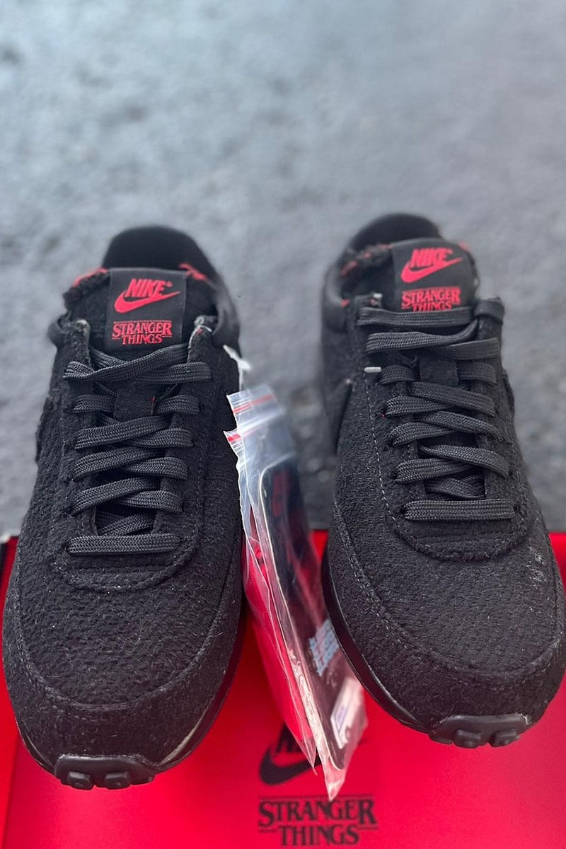 stranger things nike blazer mid tailwind 79  cast and crew black red release info date store list buying guide photos price 