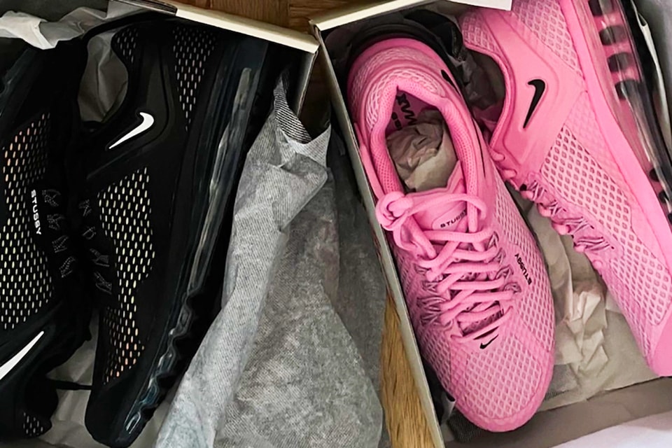 Stüssy x Nike Max 2015 "Black"/"Pink" First Look | Hypebeast