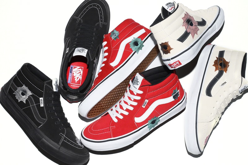 Supreme Vans Skate Grosso Mid Nate Lowman Summer 2022 Collaboration Release Info Date Buy Price 