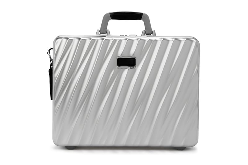 tumi aluminium suitcase