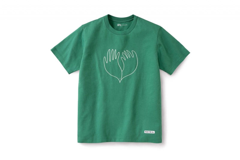 UNIQLO UT Peace For All Project Unveils Ten New Designs t-shirts white black green blue pink