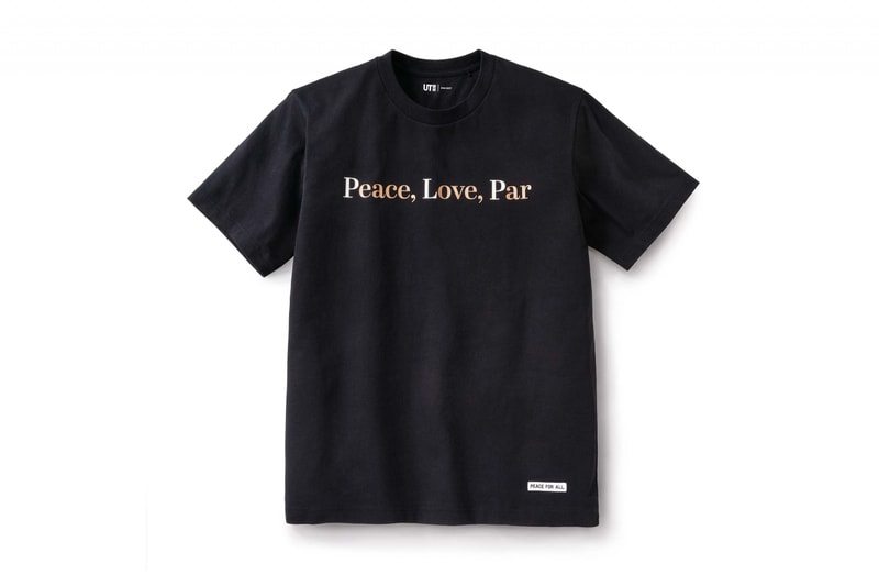 UNIQLO UT Peace For All Project Unveils Ten New Designs t-shirts white black green blue pink