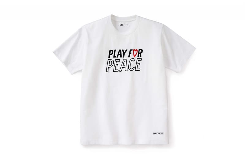 UNIQLO UT Peace For All Project Unveils Ten New Designs t-shirts white black green blue pink