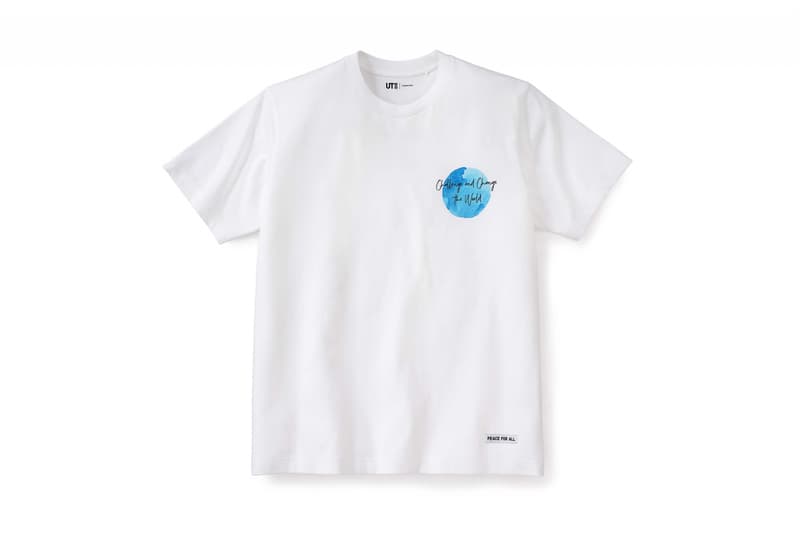 UNIQLO UT Peace For All Project Unveils Ten New Designs t-shirts white black green blue pink