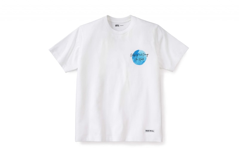 UNIQLO UT Peace For All Project Unveils Ten New Designs t-shirts white black green blue pink
