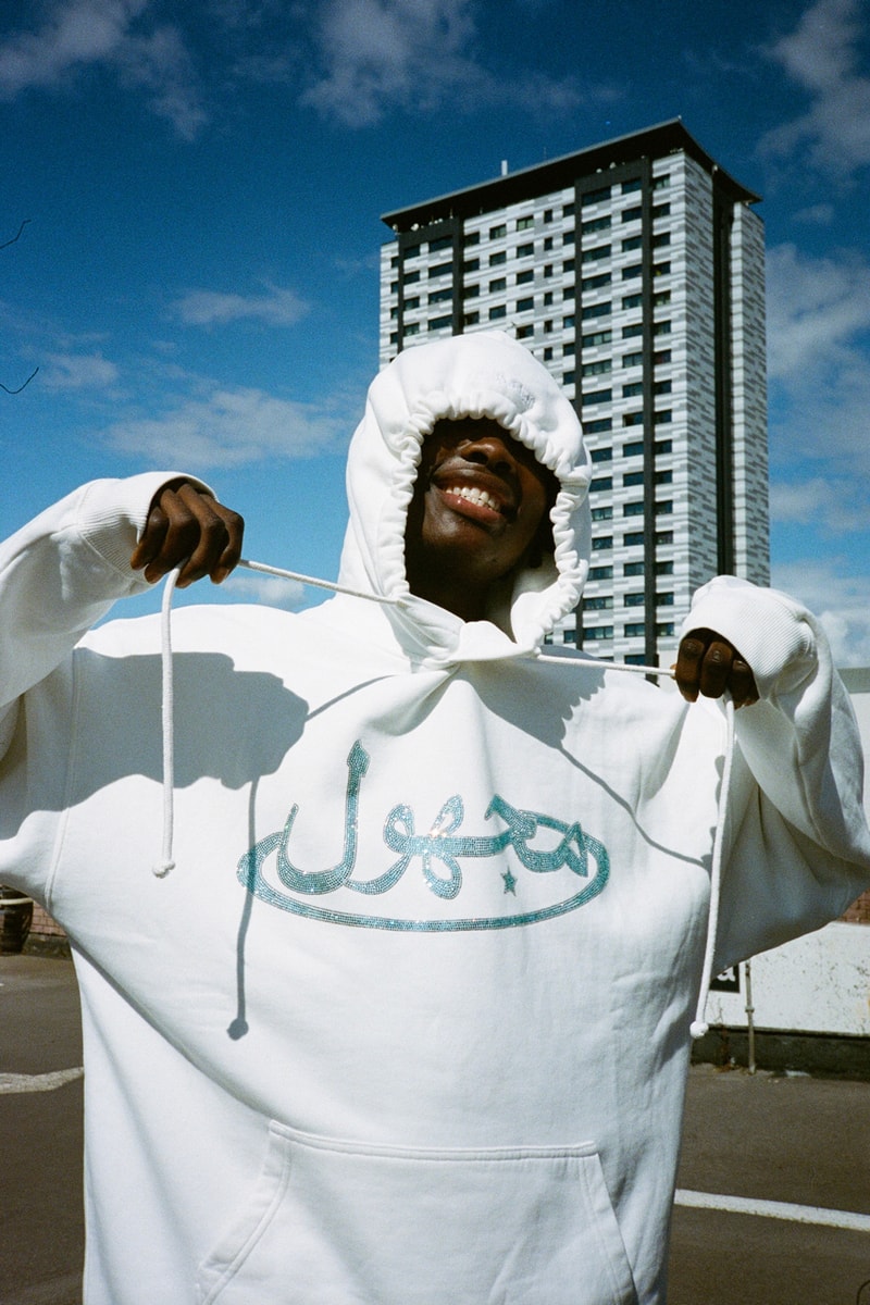 Unknown Summer 2022 Collection SS22 Rhinestone Tracksuit T-shirt Streetwear London UK Punk Hoodie Pink Denim