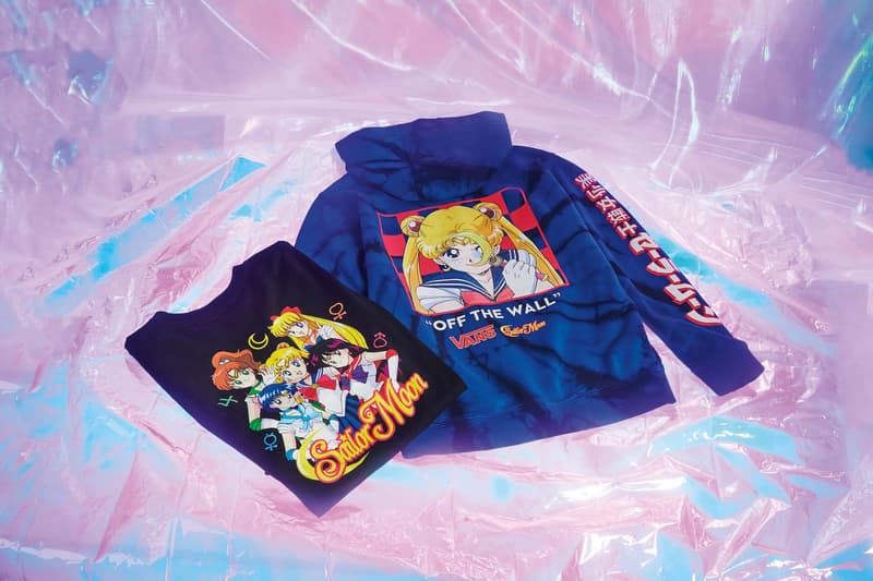 Vans and Pretty Guardian Sailor Moon Collab on Four-Part Collection sneakers tshirts long sleeves hats backpacks black gray pink white