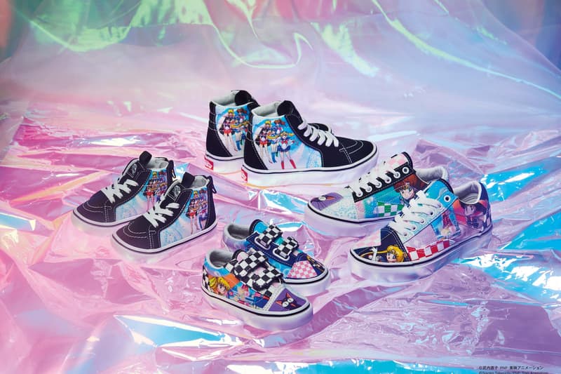 Vans and Pretty Guardian Sailor Moon Collab on Four-Part Collection sneakers tshirts long sleeves hats backpacks black gray pink white