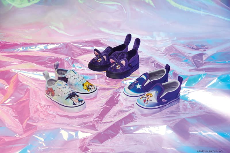 Vans and Pretty Guardian Sailor Moon Collab on Four-Part Collection sneakers tshirts long sleeves hats backpacks black gray pink white