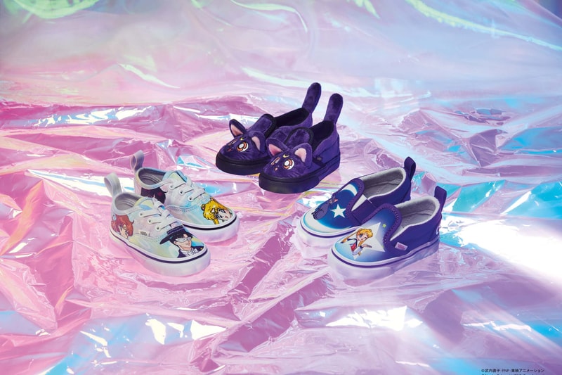Vans and Pretty Guardian Sailor Moon Collab on Four-Part Collection sneakers tshirts long sleeves hats backpacks black gray pink white