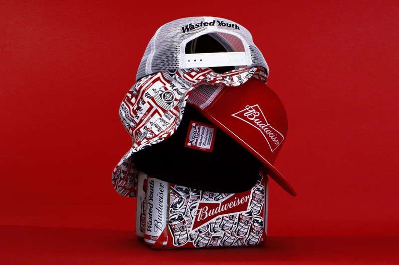 Wasted youth budweiser collaboration collection soccer shirts tee bag figure hat cup release info date price 