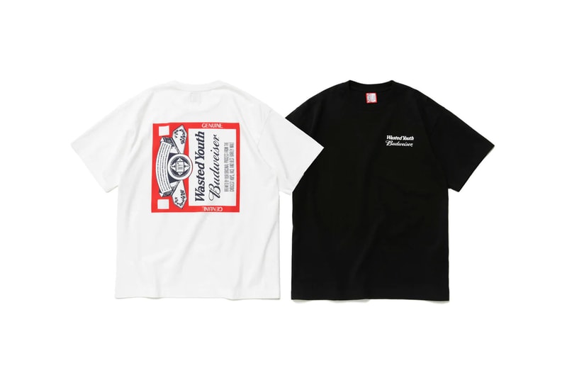 Wasted youth budweiser collaboration collection soccer shirts tee bag figure hat cup release info date price 